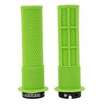 DMR Bikes DMR Brendog DeathGrip Flange Lock-On Mountain Bike MTB Grips - Green (Thick), Soft/Thick (A20)