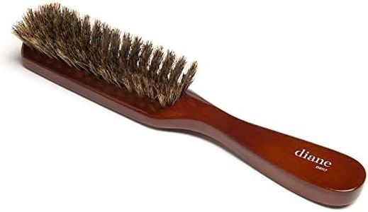 Diane Premium 100% Boar Bristle 7 Row Styling Brush for Men and Barbers, Medium-Firm Bristles for Thick Coarse Hair, Detangling, Smoothing