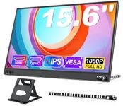 MAGICRAVEN Second Screen Portable Monitor 15.6" 1080P FHD Laptop Monitor External IPS Display, Second Monitor for Laptop/PC/Mac/Phones/PS45/Switch with Mini HDMI/USB C Port & Stands Plug and Play
