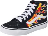 Vans Unisex Kid's Filmore Hi Sneaker, Flame Camo Black/White, 13 UK Child