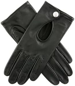 Dents Thruxton Women's Leather Driving Gloves BLACK 8