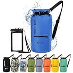 Earth Pak Waterproof Dry Bag with Zippered Pocket - Waterproof Dry Bag Backpack Keeps Gear Dry for Boating, Camping, Fishing, Beach Drybag, Kayak Accessories - Dry Bags Waterproof with Phone Case