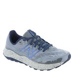 New Balance Men's DynaSoft Nitrel V5 Trail Running Shoe, Titanium/Nb Navy/Bright Lapis, 14 XW