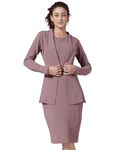 SIRIL Western Dress | Lycra Dress for Women | Two Piece Dress for Women (713DTK11711-L_Mauve)