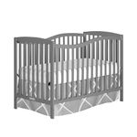 Dream On Me Chelsea 5-In-1 Convertible Crib In Strom Grey, 4 Mattress Height Positions, Non Toxic Finish, JPMA Certified, Made Of Sustainable And Sturdy Pinewood