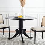 SAFAVIEH Home Collection Forest Black Solid Wood Drop Leaf Dining Table