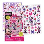 Innovative Designs, LLC Minnie Mouse Sticker Book Set of 4 - Each Pack Includes 4 Sheets with 300+ Stickers, Personalize and Decorate with Minnie Mouse Sticker Pads, Cute Stickers for Girls and Boys