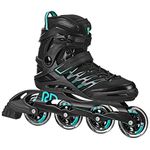 Roller Derby Q-84 Women's Inline Skates - Black/Teal - Size 06