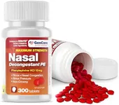 GenCare - Nasal Decongestant (10mg Tablets) Phenylephrine HCl (300 Tablets Per Bottle) | Value Pack Non Drowsy Sinus and Nasal Congestion Relief | Lower Sinus Pressure Due to Allergies or Illness