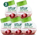 Stur Liquid Water Enhancer | Pomegranate Cranberry | Naturally Sweetened | High in Vitamin C & Antioxidants | Sugar Free | Zero Calories | Keto | Vegan | 5 Bottles, Makes 120 Drinks