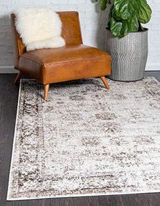 Unique Loom Sofia Collection Area Rug - Casino (7' 1" x 10' Rectangle, Beige/Tan)