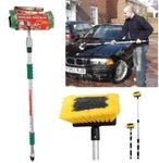 Kingfisher 2m Telescopic Hose Water Fed Caravan Boat Car Van Bus Window Wash Brush Cleaner