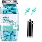 VeoryFly Soft Foam Ear Plugs for Sleep, 122 Pcs 38 dB Highest SNR, Ear Plugs for Sleeping Noise Cancelling, Reusable Comfortable Hearing Protection Foam Earplugs for Sleep, Snoring, Work, Lound Noise