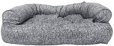 Snoozer Pet Products Luxury Overstuffed Microsuede Pet Sofa, Show Dog Collection, Large, Palmer Indigo