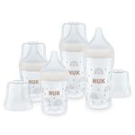 NUK Perfect Match Baby Bottles Set | 3+ Months | Adapts to Baby's Palate | Temperature Control | Anti Colic Vent | 150 ml & 260 ml | BPA-Free | Silicone Teats | Rainbow | 4 Count