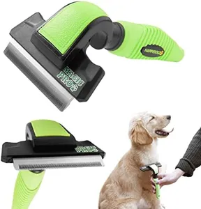 Anshar Dog Brush for Shedding and Grooming - Deshedding Brush Tool for Long and Short Hair - Shedding Blade, Grooming Supplies for Cats and Dogs - Small-Medium