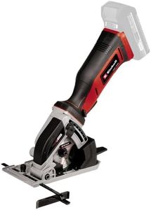 Einhell Power X-Change 89mm Cordless Mini Circular Saw - 18V Hand-Held Rotary Saw With 2 Blades For Cutting Wood and Plastic - TE-CS 18/89 Li Solo Compact Saw - Battery And Charger Not Included