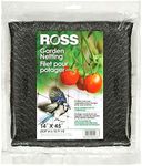 Easy Gardener Edging Ross 15720 45-Foot X 14-Multi-Use Garden Netting, Black