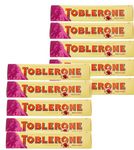 Toblerone Of Switzerland Swiss Fruit & Nut With Raisins Honey & Almond Nougat Chocolate Candy Bar, 100 Gram (Imported) (Pack Of 10))