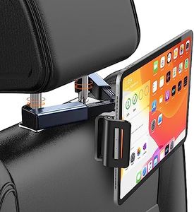 Tablet Holder for Car, iPad Mount Stand Headrest Back Seat Road Trip Essentials Car Must Haves for Kids Adults Compatible with iPad Pro Air Mini,Galaxy Tab,Fire HD 4.7-12.9" Cell Phone and Devices