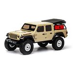 Axial RC Truck 1/24 SCX24 Jeep JT Gladiator 4WD Rock Crawler Brushed RTR (Everything is included in The box), Beige, AXI00005T1