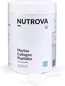 NUTROVA Marine Collagen Peptides for Men & Women, For Healthy Skin & Hair, Nails, Bones - Anti-Aging Supplement – Unflavoured Easy to Mix Powder (200gm) – Neutral Smell & Taste