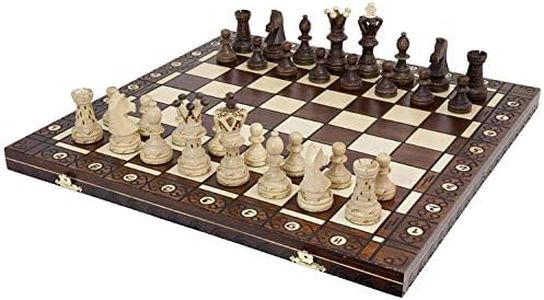 Wegiel Handmade 21 Inch Chess Set - Beech & Birch