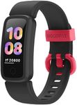 BIGGERFIVE Fitness Tracker Watch for Kids Girls Boys Teens, Activity Tracker, Pedometer, Heart Rate Sleep Monitor, IP68 Waterproof Calorie Step Counter Watch with Alarm Clock, Great Kids Gift