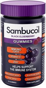 Sambucol Immuno Forte Gummies | Vitamin C | Zinc | Immune Support Supplement | 30 Gummies