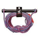 Kwik Tek 1-Section Water Ski Rope with Aluminum Handle with End Caps, 75-Feet