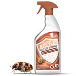 Carpet Beetle Killer Spray 1L - Fast-Acting 0.1% Cypermethrin, Targets All Life Stages, Low Odour, Long-Lasting Protection, Works on Soft/Hard Furnishings, Indoor/Outdoor Use