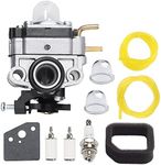 753-06258A Carburetor for Ryobi RY252CS RY253SS RY251PH RY254BC 2 Cycle 25cc Gas String Trimmer Craftsman MTD Cultivator Edger Engine Carb with Air Filter Tune-Up Kit