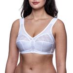 frugue Comfort Non Wired Wireless Support Bra White 34 F