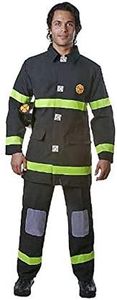 Dress Up America Firefighter Costume For Adults - Fireman Dress Up Set