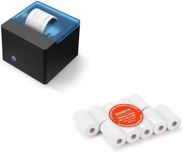 MUNBYN Thermal Printer for Mixed Denomination Money Counter Machine and 2 1/4 x 50ft Thermal Receipt Paper (10 Rolls)
