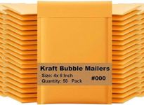 50#000 4x8 Kraft Bubble Mailers Pad