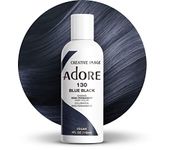 Adore Shining Semi Permanent Hair Colour, 130 Blue Black