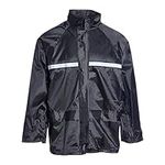 Blackrock Black Waterproof Jacket, Men's & Women's Cotswold Lightweight Rain Coat, Waterproof Work Jacket, Ideal Hiking Accessories, Camping Gear, Cycling, Outdoor Protection, Golf - Size XL