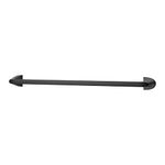 Pfister Karci Bath Towel Bar for Bathroom, 24-Inch, Wall-Mounted, Screw-in, Matte Black Finish, BTBKA2B