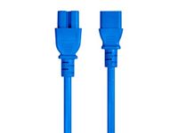 Monoprice 133658 14AWG Heavy-Duty Computer Extension Power Cable/Cord - 6ft - Blue 15A 14AWG (IEC-320-C14 to IEC-320-C15)