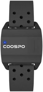 COOSPO Bluetooth Heart Rate Monitor Armband ANT+ Heart Rate Monitor Rechargeable HRM Sensor for Peloton Garmin Polar Wahoo Strava Zwift DDP Yoga (One More Free Armband)