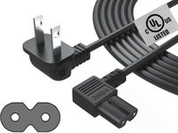 Extra Long 12Ft AC Wall Tv-Power-Cord for Samsung LG TCL Sony Apple Tv Insignia Sharp Toshiba JVC Hisense 4k 8k UHD Crystal Tizen Smart Roku Google Quantum HDR LED QLED UL Listed