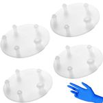 DRONIRING Toilet Flapper Seal Gasket Replacement - 3 Pack Silicone Flapper Seal Gasket Compatible with American Standard 7381424-100.0070A, with Disposable Nitrile Gloves