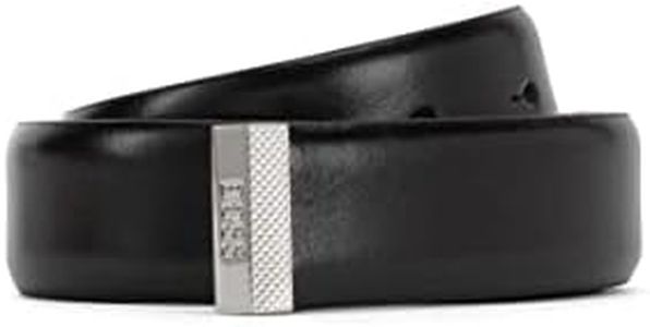 BOSS Pin-S-Plain_Sz30 Cintura, Nero1, 120 cm Uomo