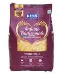 Keya Fusilli Pasta 1kg, 100% Durum Wheat Pasta | Vegetarian | No MSG | Low in Calories | No Trans Fats | Healthy | Cooked in 10 Minutes