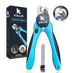 Kollie Dog Nail Clippers with Light LED, Cat Nail Clippers, Dog Nail Trimmer, Coupe Griffe Chien Avec Lumiere, Coupe Griffe Chat, Razor Sharp Stainless Steel Blades with Safety Guard