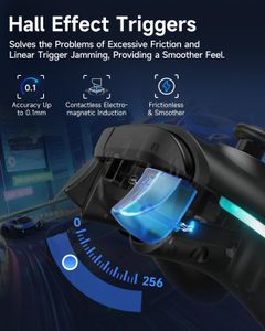 EasySMX X15 Wireless PC Game Controller – Hall Joysticks, Bluetooth, Windows/Android/Switch Compatible