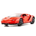 TGRCM-CZ Compatible for 1:32 Lamborghini LP770 Model Pull Back Car Toy car with Sound and Light for Kids Boy Girl, Metal Body, Door Opened, Red