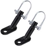 Bike Trailer Hitch Coupler, Bike Trailer Steel Coupler Attachment with Connect Pin, Bicycle Trailer Hitch Connector for Kids Trailer, Pets Trailer (2)