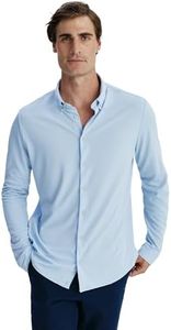 Sepiia Camisa Verano Hombre,Camisas Hombre Estampadas, Camisa Casual Non Iron y Antimanchas